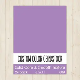 Orchid Custom Color Cardstock 24 Pack 80# 8.5x11