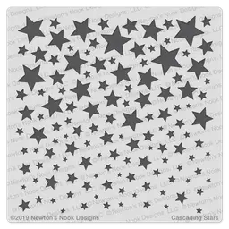 Cascading Stars Stencil