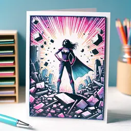 Superwoman Hero Stamp